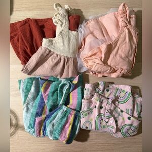 Baby Girl Dresses, lot of Four, Bundle of Four, size 12 Months